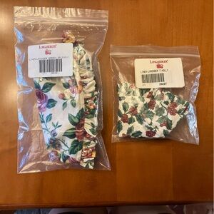 Lot Of 2 Longaberger Lavender Basket Fabric Liners